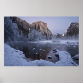 Yosemite Winter Landschap Poster (Voorkant)