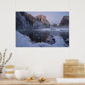 Yosemite Winter Landschap Poster (Keuken)