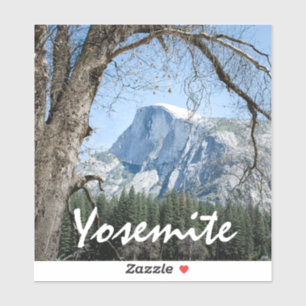 Yosemite's Half Dome Custom-Cut Vinyl Sticker