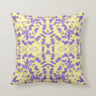 Yoshi Modern Pattern Pillow in 2 Siza's Kussen