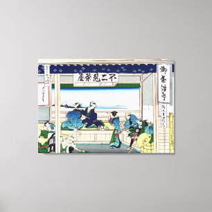 Yoshida op de Tokaido Canvas Afdruk