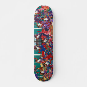 Yoshitora Het huis van Kinpeiro-houtbloktriptych Skateboard
