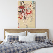 Yoshitoshi Vrouw Warrior Samurai Hangaku Gozen Canvas Afdruk (Insitu (Slaapkamer))