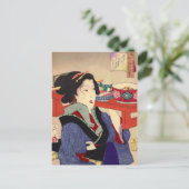 Yoshitoshi - Zware blik Briefkaart (Staand voorkant)