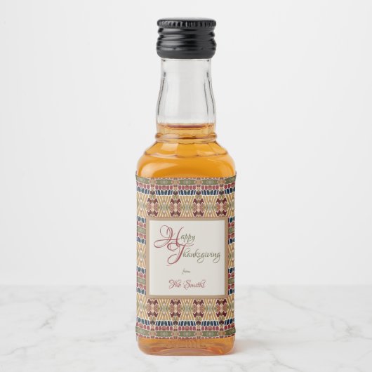 Yoskolo-Thanksgiving Likeurfles Etiket (Voorkant)