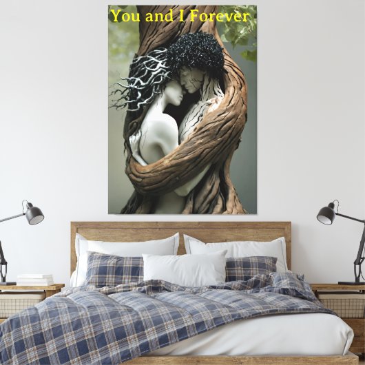 You and I Forever Canvas Afdruk (Insitu (Slaapkamer))