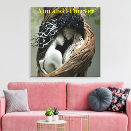 You and I Forever Canvas Afdruk
