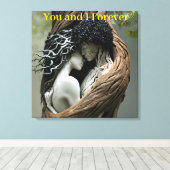 You and I Forever Canvas Afdruk (Insitu (Houten vloer))
