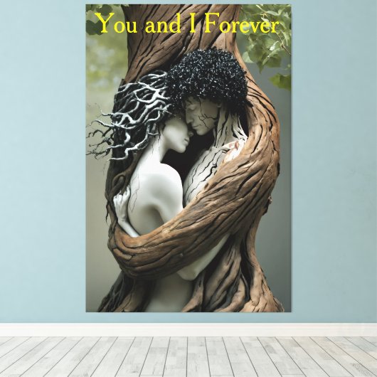 You and I Forever Canvas Afdruk (Insitu (Houten vloer))