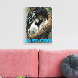 You and I Forever Canvas Afdruk