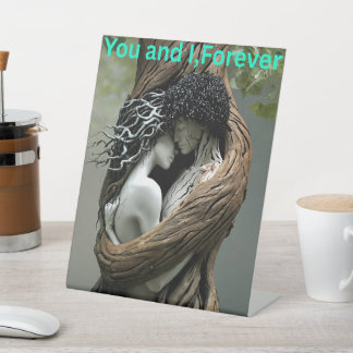 You and I Forever Reclamebord Met Voetstuk