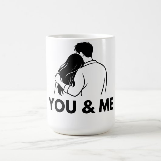 You And Me Minimal Couple Mug (Centre)