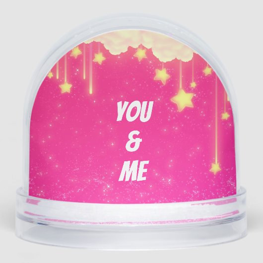 You and Me Wedding Snow Globe Pink (Avant)