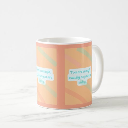 You Are Enough – Affirmation Mug Koffiemok (Voorkant rechts)