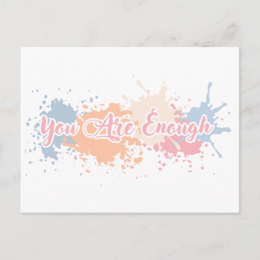 You Are Enough Briefkaart (Voorkant)