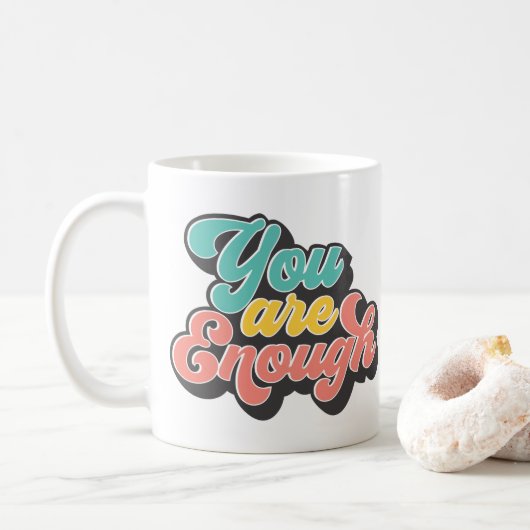 You Are Enough Koffiemok (Met donut)
