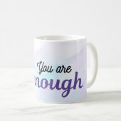 You Are Enough Mug | Minimal Purple Design (Devant droit)