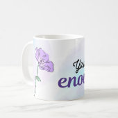 You Are Enough Mug | Minimal Purple Design (Devant gauche)