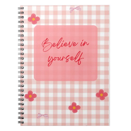 You Are Enough" Pink Motivational Journal   Notitieboek (Voorkant)