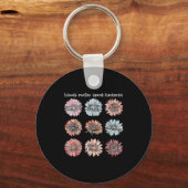 You Are Enough Words Speak Kindness Sitive Daisy Sleutelhanger (Voorkant)