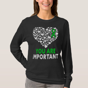 You Are Important Green Ribbon Mental Health Aware T-shirt