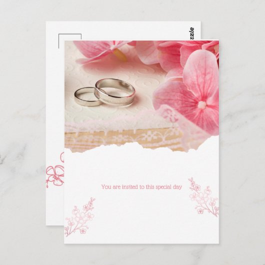 You are invited to this special day briefkaart (Voorkant / Achterkant)