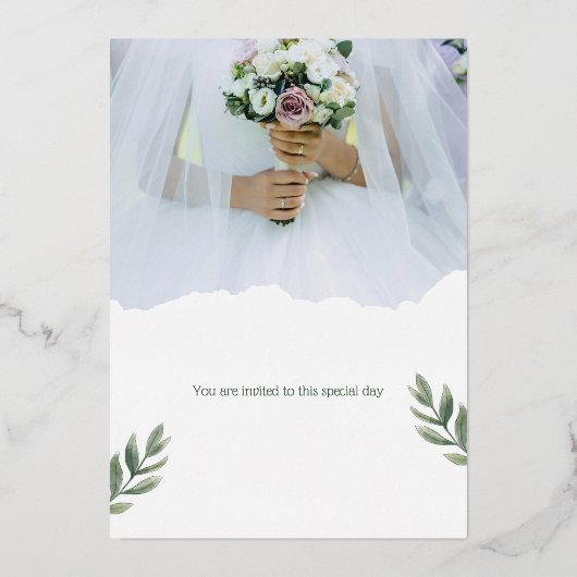 You are invited to this special day. folie uitnodiging (Voorkant)