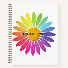 "You Are Loved", een nummer van Rainbow Daisy Graf Notitieboek