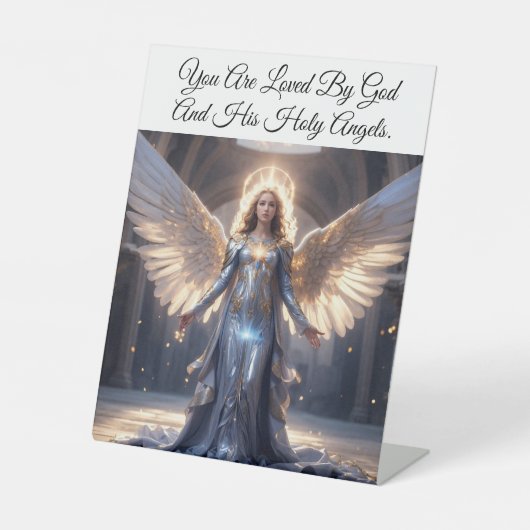 You Are Loved Pedestal Sign Reclamebord Met Voetstuk (Voorkant)