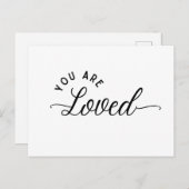 You are Loved Postcard Briefkaart (Voorkant / Achterkant)