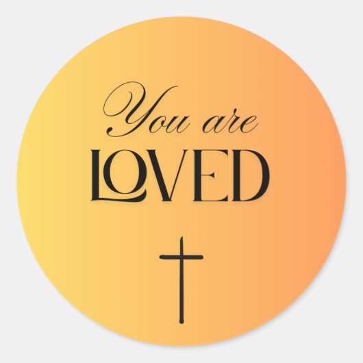 You are loved sticker (Voorkant)