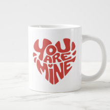 You Are Mine hartvormig ontwerp