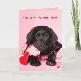 You are my Chew Love Black Lab Valentine Feestdagen Kaart