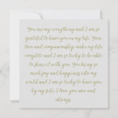 You are my everything notitiekaartje (Achterkant)