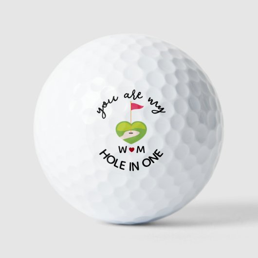 You Are My Hole in One Custom Initialen Romantisch Golfballen (Voorkant)