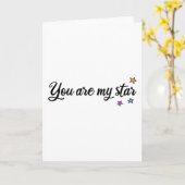 You are my star kaart (Gele Bloem)