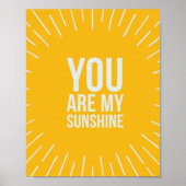 You Are My Sunshine Poster (Voorkant)