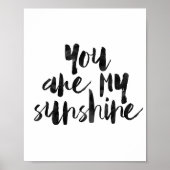 You Are My Sunshine Poster (Voorkant)