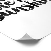 You Are My Sunshine Poster (Hoek)