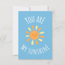 'You Are My Sunshine' Schattige zonontwerp vrolijk Bedankkaart