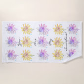 "You are my Sunshine" serviette de plage en vitrai (Devant)