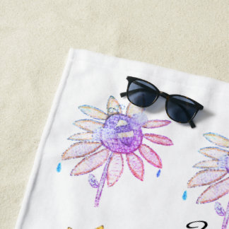 "You are my Sunshine" serviette de plage en vitrai