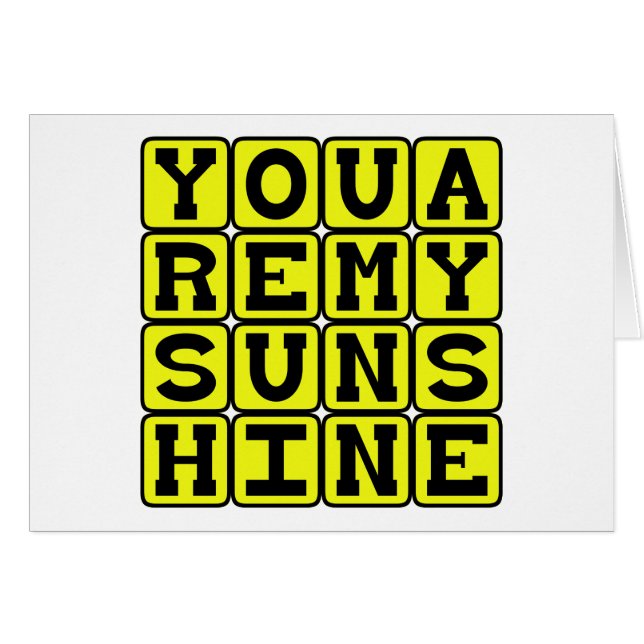 You Are My Sunshine, Standard Romantique (Devant horizontal)