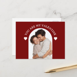 You Are My Valentine Custom Photo Card Briefkaart