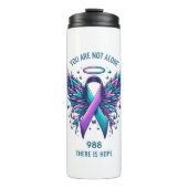 You Are Not Alone 988 Suicide Prevention Walk Hope Thermosbeker (Voorkant)