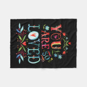 You Are So Loved Motivational Quote  Fleece Deken (Voorkant (Horizontaal))
