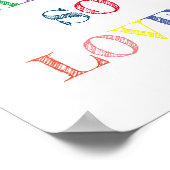 You Are So Loved Quote Colours Poster (Coin)