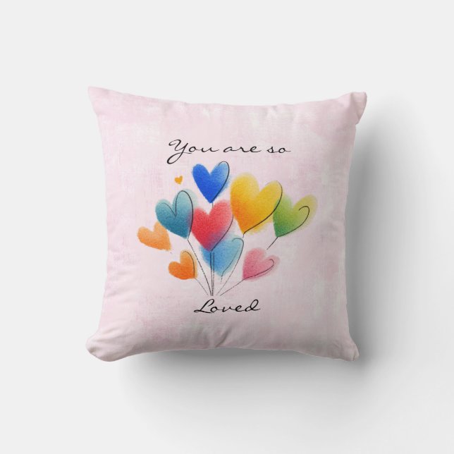 You Are So Loved Throw Pillow Kussen (Voorkant)