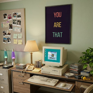 You Are That — 90s Maximalistische Poster   Retro 