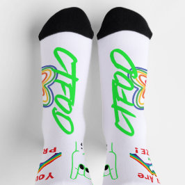 You are the Prize! Graphic Socks Sokken